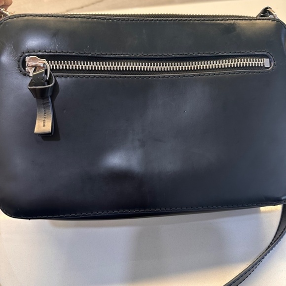Mackage "Nomad" Convertible Shoulder Cross body, travel Bag Purse Black leather - Picture 7 of 15